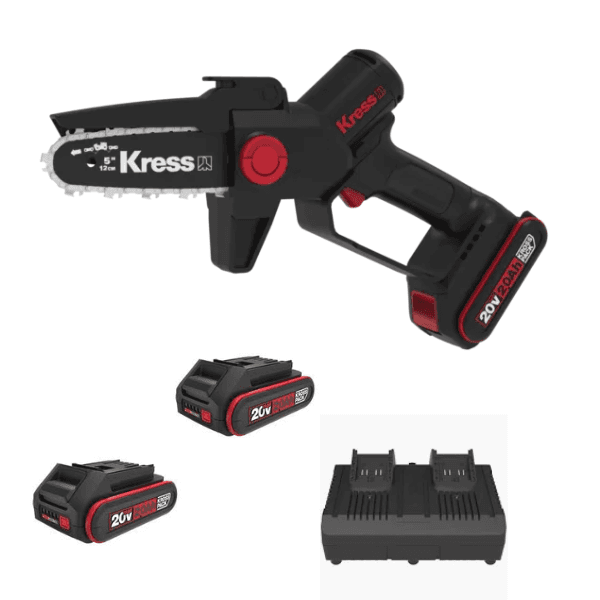 KRESS 20V One-Handed Branch Saw KG343E.9 Bundle Kit (2x 2Ah Battery KAB02 & 4Ah Dual Charger KAC04) - Image 1