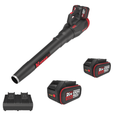 KRESS 20V Silence Turbine Leaf Blower KG584E.9 Bundle Kit (2 x 4Ah Batteries KAB04 & 4A Dual Charger KAC04) - Image 1