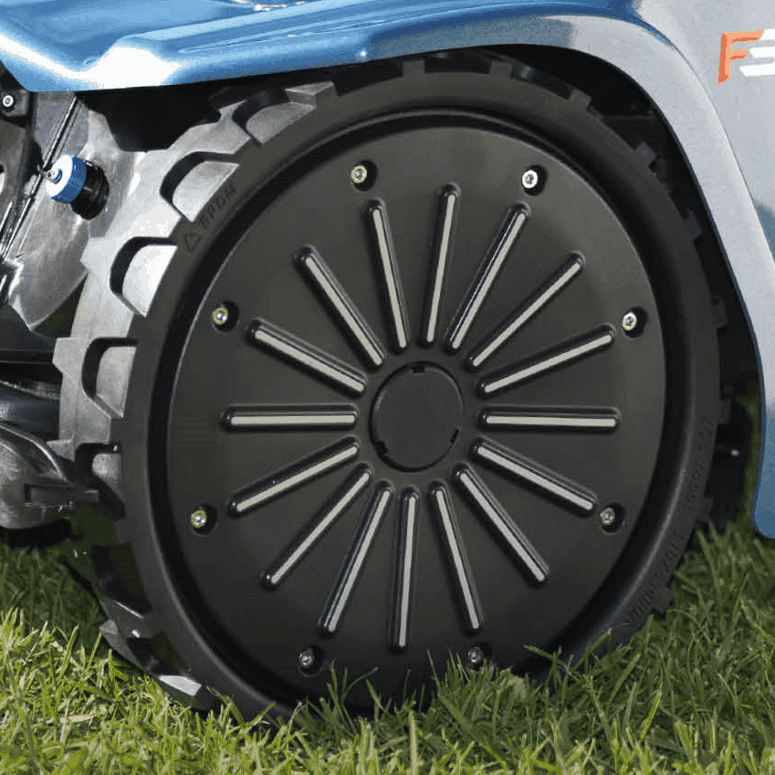 Wiper flexible rubber wheels