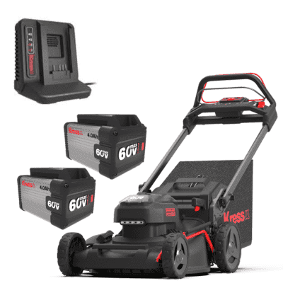 KRESS 60V 51cm Self-Propelled Dual Blade KG762.9 Bundle Kit (2 x 4Ah 60V Batteries & 5A Charger) - Image 1