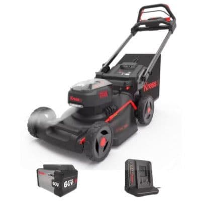 KRESS 60V 46cm Brushless Push Lawnmower KG756E.9 Bundle Kit, 1 x 4Ah Batteries & 5A Charger - Image 1