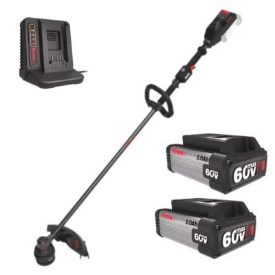 KRESS KG163 60 V 38 cm brushless attachment-capable grass trimmer/brush cutter, Bundle Kit (1 X 2Ah Battery & 3A Charger) - Image 1