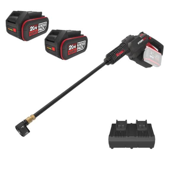KRESS 20V Portable Pressure Washer KG633E.9 Bundle Kit (1 x 4Ah Batteries KAB04 & 4A Dual Charger KAC04) - Image 1