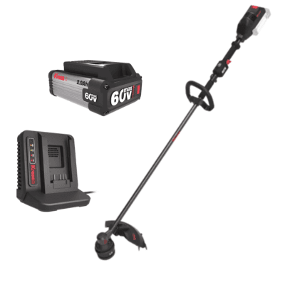 KRESS KG163 60 V 38 cm brushless attachment-capable grass trimmer/brush cutter, Bundle Kit (2Ah Battery & 3A Charger) - Image 1